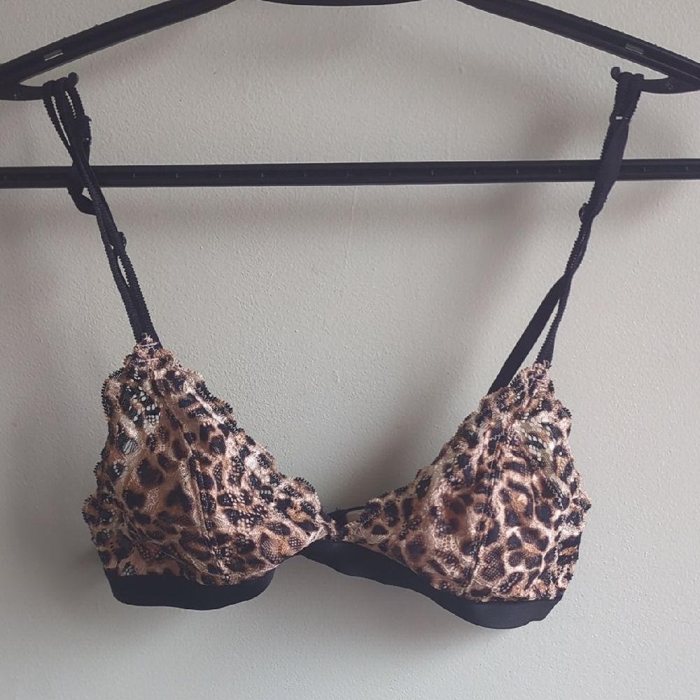 Victoria's Secret Brown and Black Triangle Bra